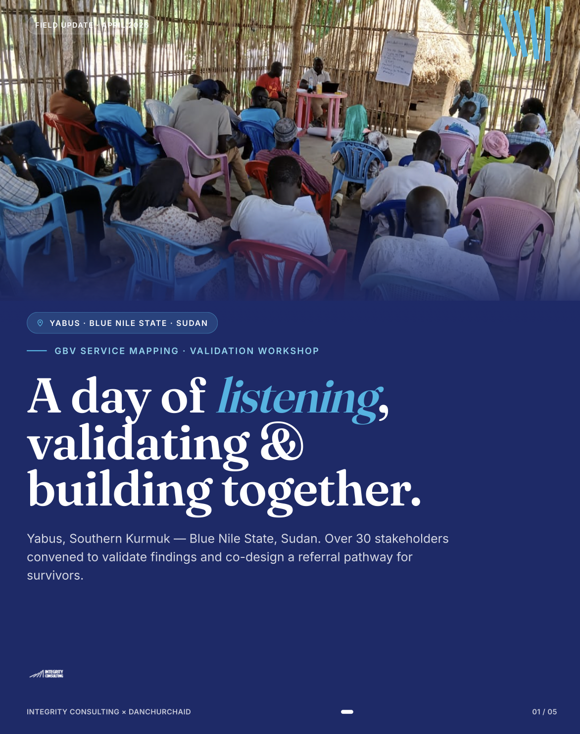 Cover: GBV Service Mapping and Referral Pathway Development in Sudan