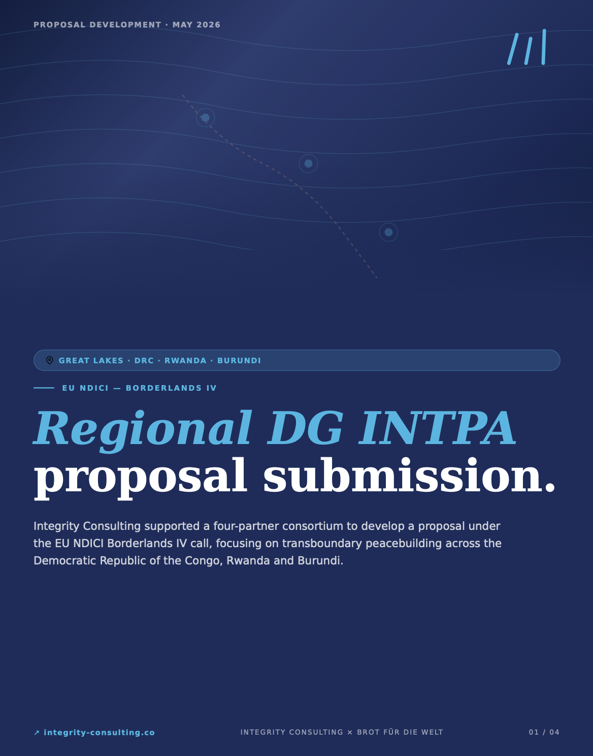 Cover: Regional DG INTPA Proposal Submission — Great Lakes Region