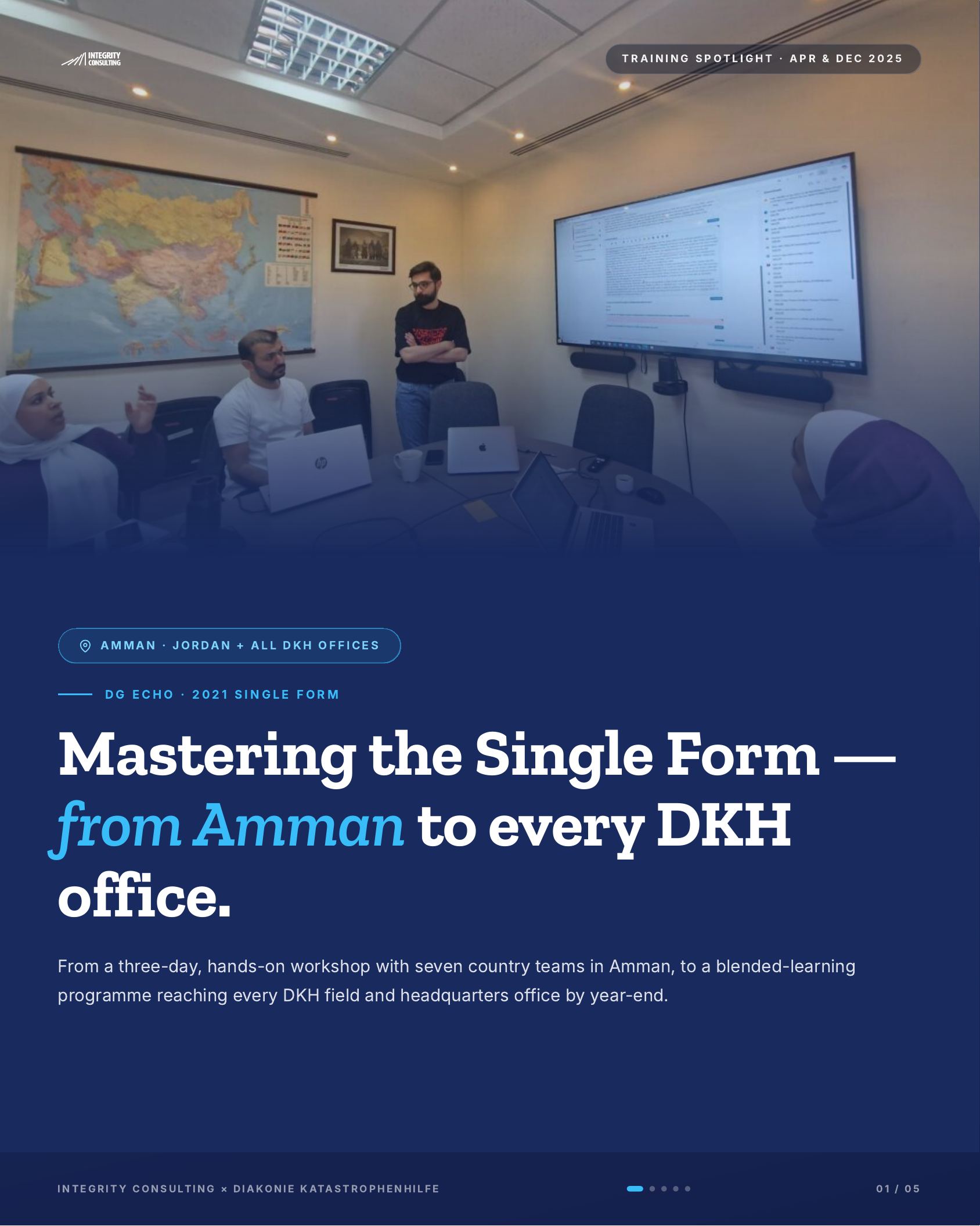 Cover: Mastering the Single Form — DG ECHO Training Facilitation