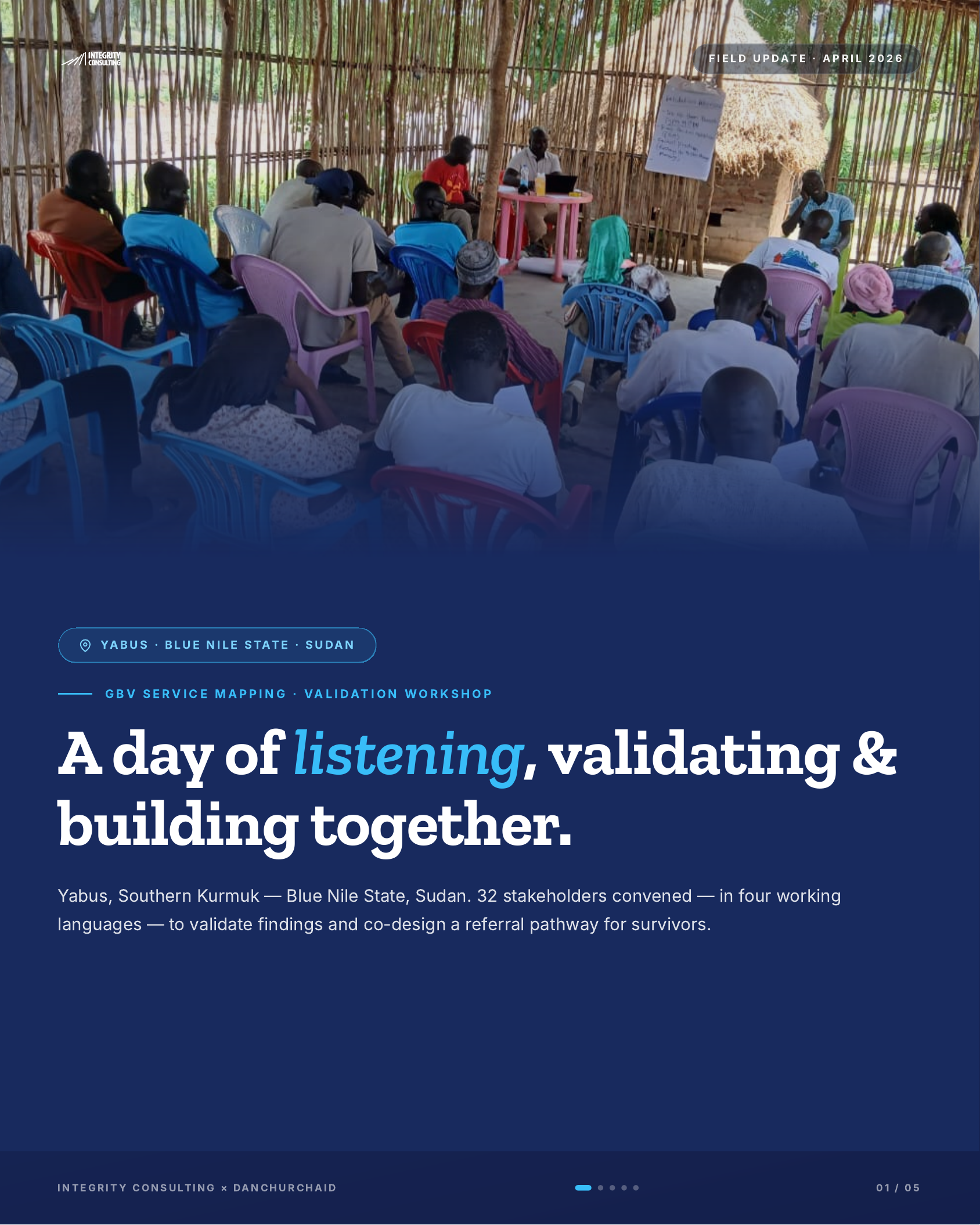 Cover: GBV Service Mapping and Referral Pathway Development in Sudan